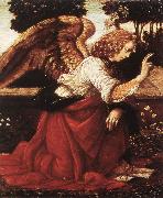 LEONARDO da Vinci Annunciation (detail)  fg47 oil painting artist